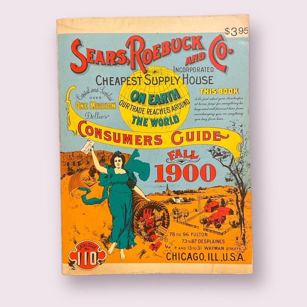 Vintage Sears Roebuck and Co Consumers Guide Fall 1900 Reproduction 1970 USA